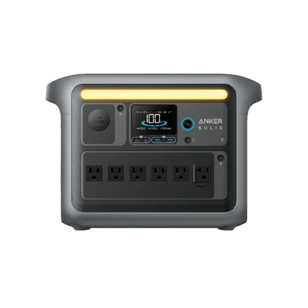 Estación de Energía Anker SOLIX C1000X, 1056Wh, 1800W vista de frente