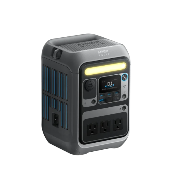 Estación de energía en Ecuador Anker SOLIX C300 288Wh 300W Costado Derecho