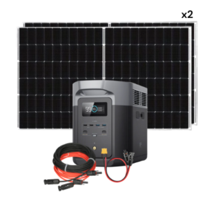 kit de estación de energía ecoflow delta 2 max con panel solar