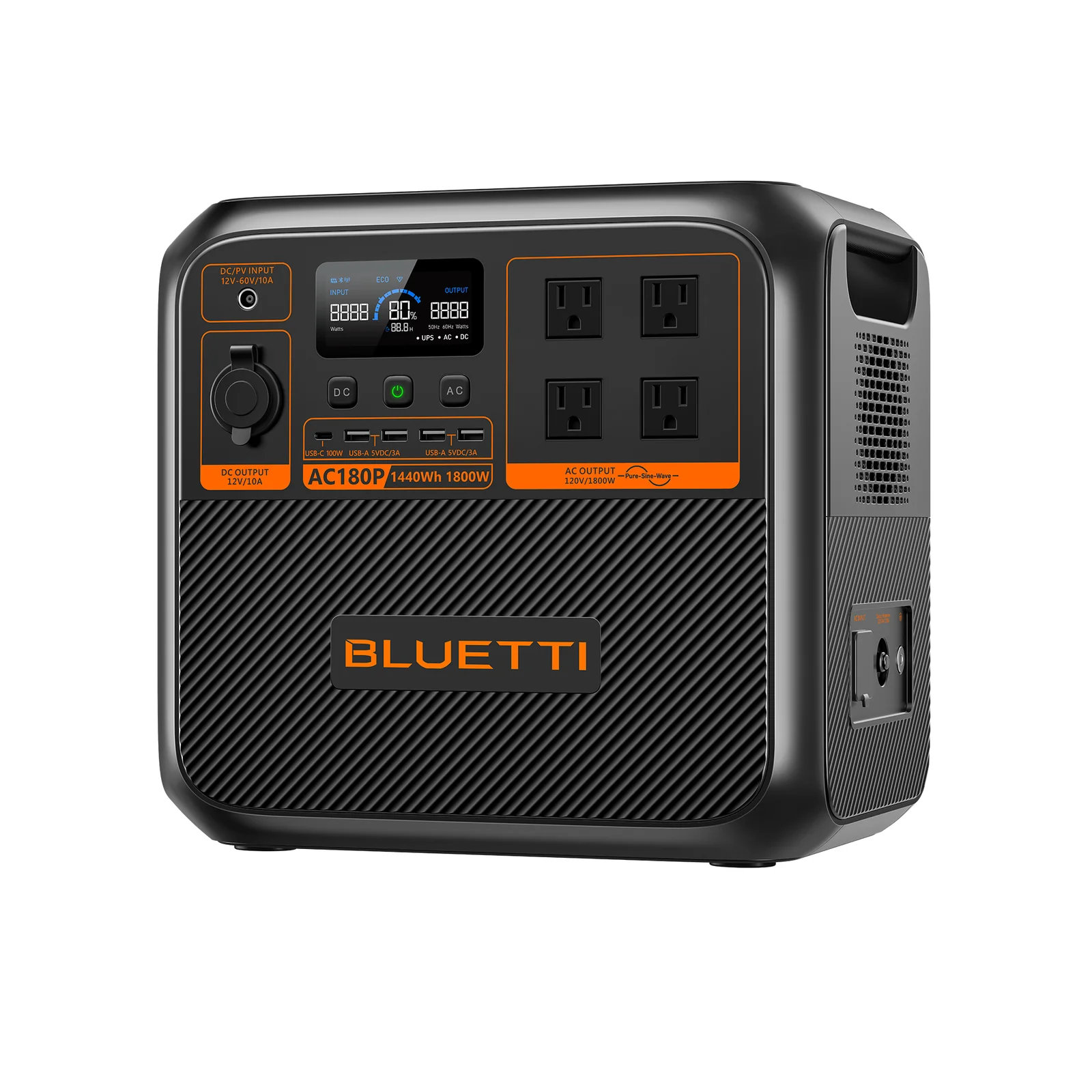 Estación de energía Bluetti AC180P, 1440Wh, 1800W - Image 3