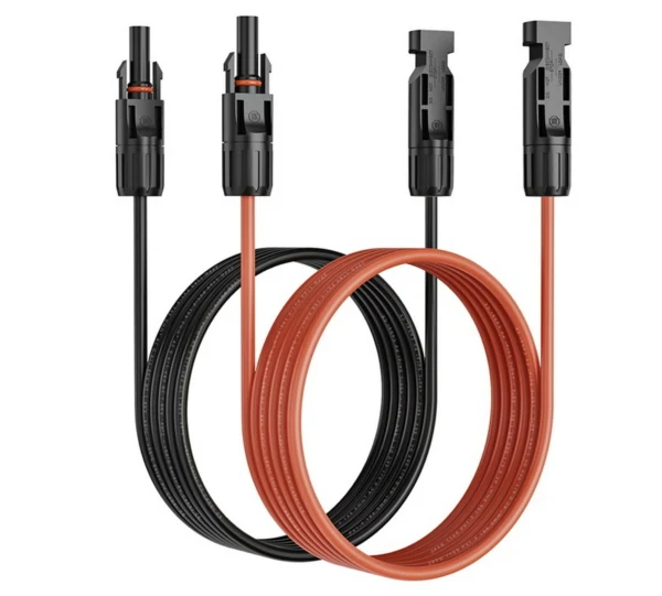 Extensión cable solar macho y hembra con conector MC4, 5m
